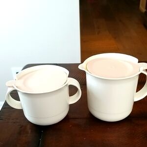 Tupperware Cream And Sugar Set 10 Oz Vintage 80s